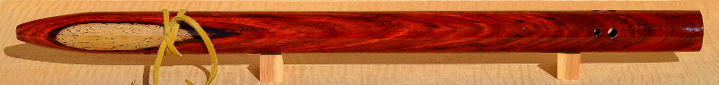 Cocobolo Inlaid Flute by Laughing Crow