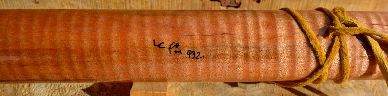 Ambrosia Tiger Maple F#m A=432  Flute by Laughing Crow