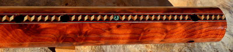 Redwood Burl E-minor Native American Style Flute by Laughing Crow