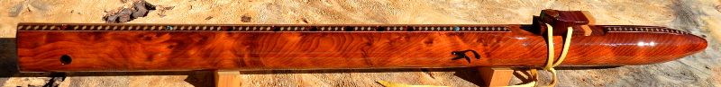 Redwood Burl E-minor Native American Style Flute by Laughing Crow
