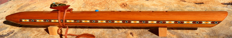 Western Red Cedar Raven Flute by Laughing Crow