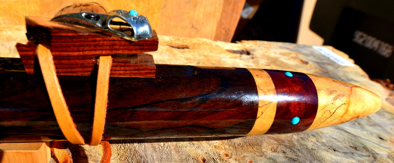Ziricote Raven Flute by Laughing Crow