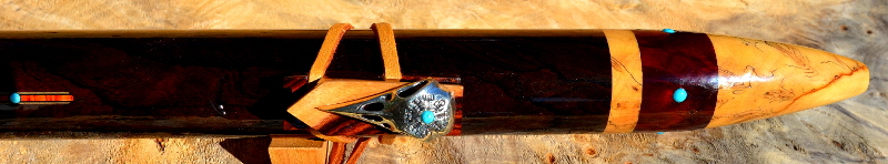 Ziricote Raven Flute by Laughing Crow