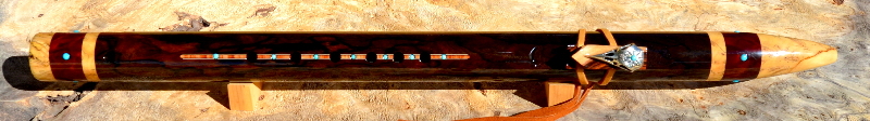 Ziricote Raven Flute by Laughing Crow