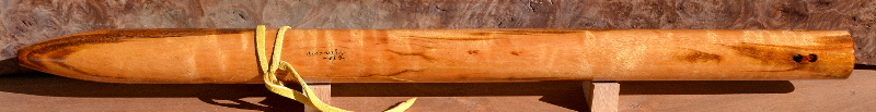 Tigerwood Inlaid Flute by Laughing Crow