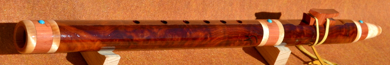 Spalted Tamarind Flute by Laughing Crow