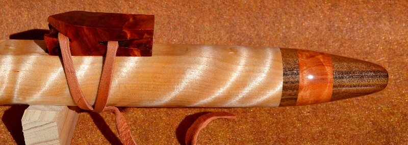 Curly Myrtle F#m W/Claro Walnut and Madrone Burl Accents