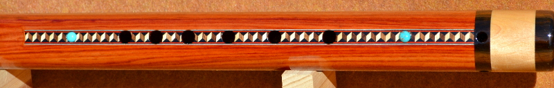 Brazilian Gm Tulipwood W/ Mun Ebony and Curly Myrtle Accents Accents and 3-D Effect Inlay