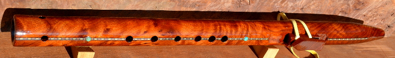 Gm Birds Eye Redwood Native American Style Flute
