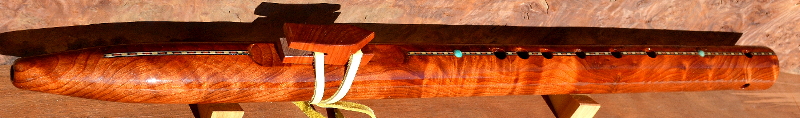 Gm Birds Eye Redwood Native American Style Flute
