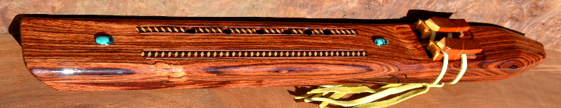 Solid Kingwood F-sharp minor Drone with Inlays