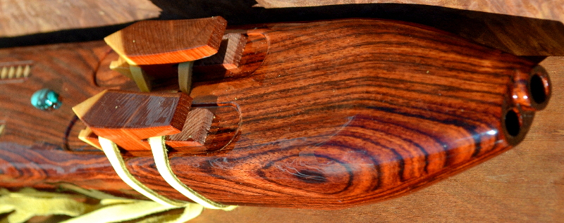 Solid Kingwood F-sharp minor Drone with Inlays