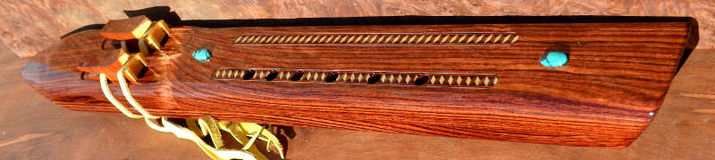 Solid Kingwood F-sharp minor Drone with Inlays