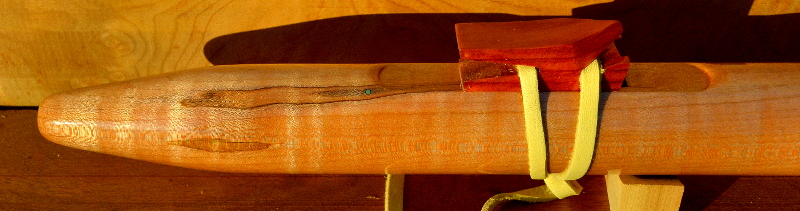 Em Ambrosia Tiger Maple Flute