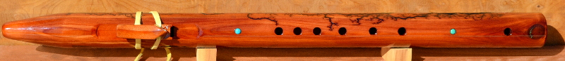 F#m Eastern Cedar Lichenberg Pattern Flute
