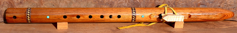 Amboyna Burl Flute by Laughing Crow