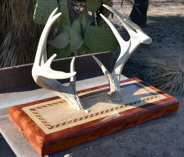 Native American Antler Flute Stand by Laughing Crow